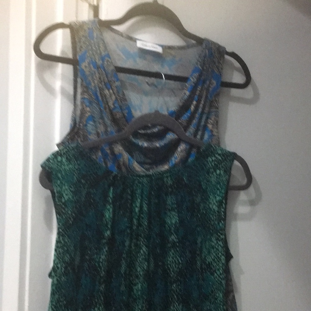 Lot of 2 Calvin Klein career tops